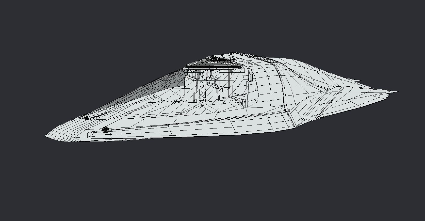 Sci Fi Flying Vehicle 3D model_5