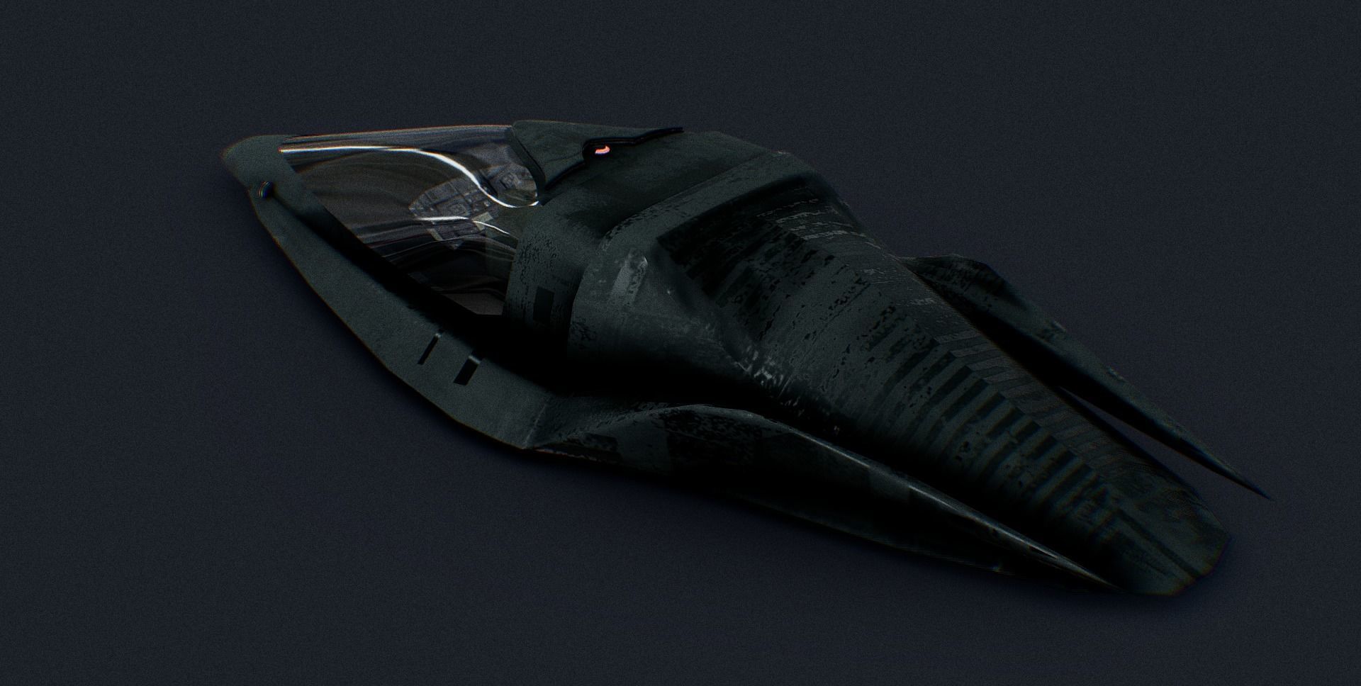 Sci Fi Flying Vehicle 3D model_4