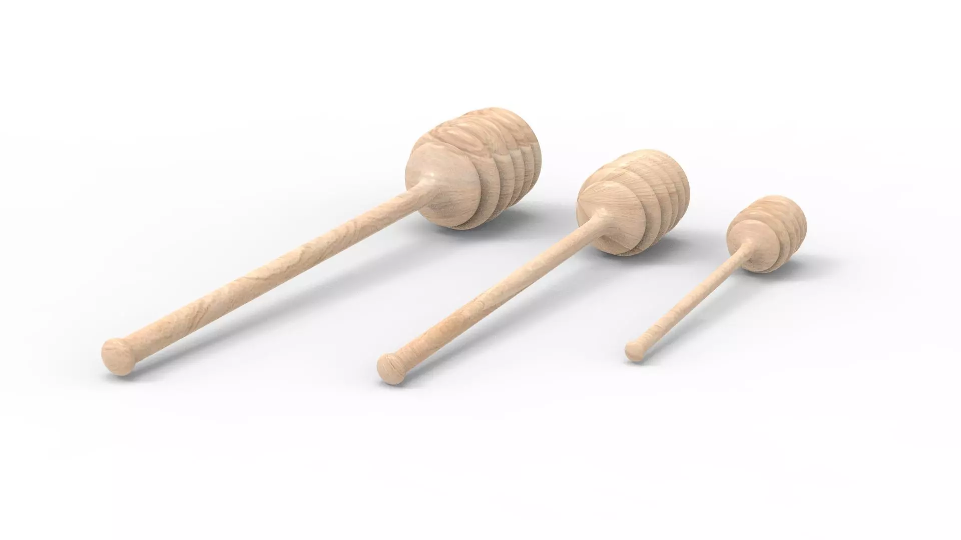 HONEY SPOON Free low-poly 3D model