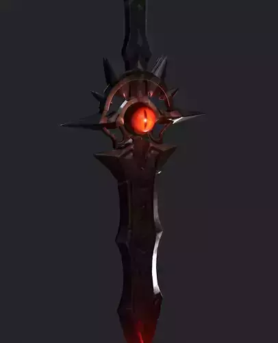 Stylized sword in game