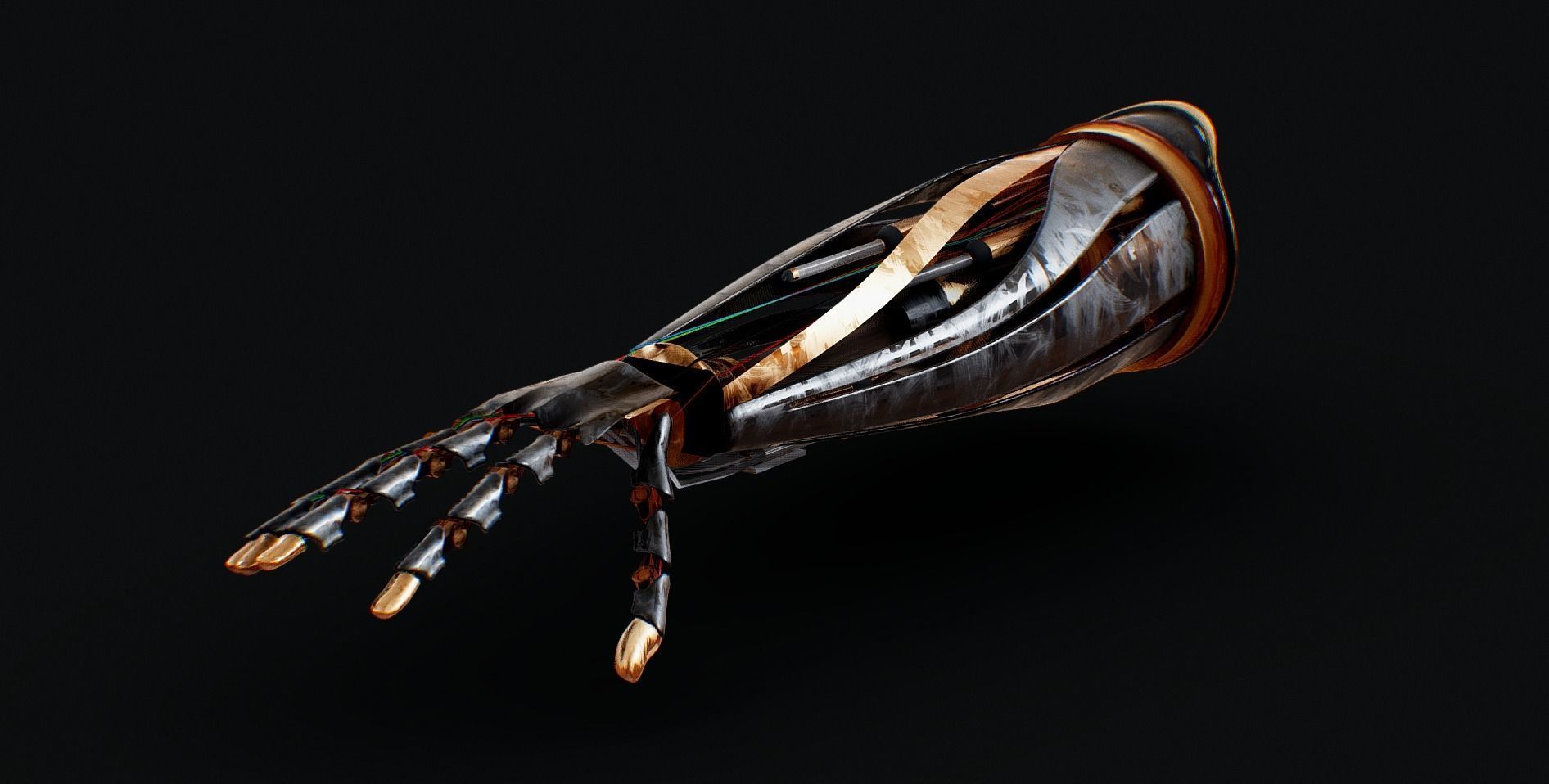 Anakin Skywalker Robotic Arm 3D model_1