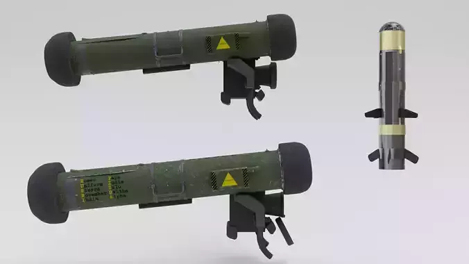Rocket System Javelin FGM 148 3D model