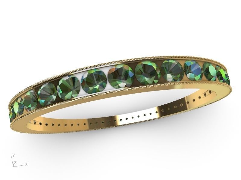 rope diamond bracelet stl verified 3D print model_14