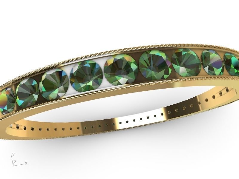 rope diamond bracelet stl verified 3D print model_13