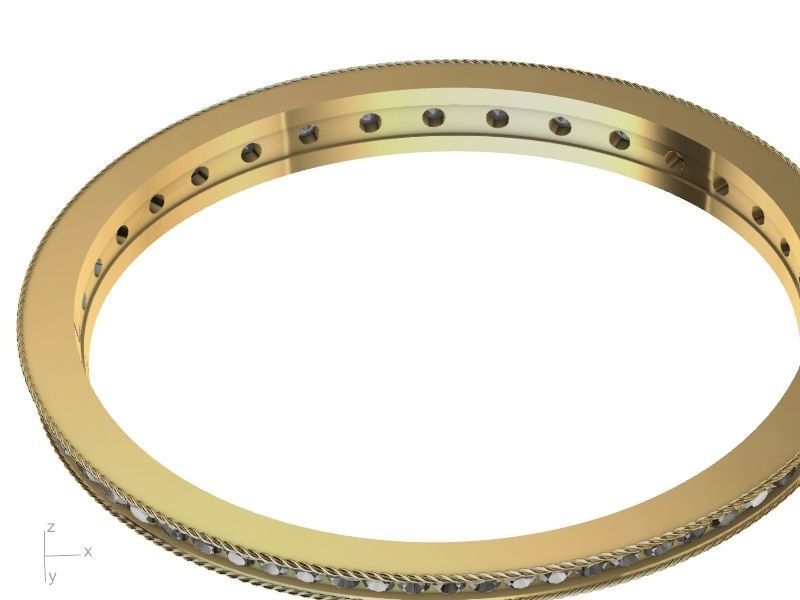 rope diamond bracelet stl verified 3D print model_4