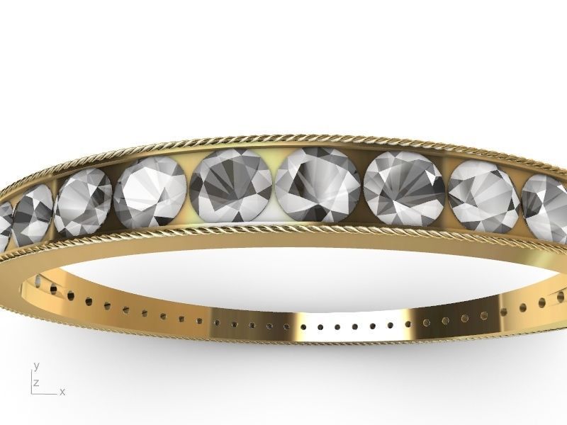 rope diamond bracelet stl verified 3D print model_6