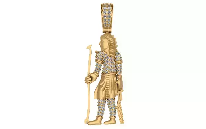 Egyptian Anubis Pendant Necklace 3D print model Free download