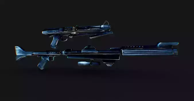 Star Wars Clone Trooper Guns DC 15A 3D model