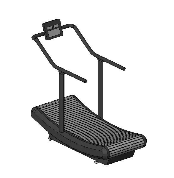 Treadmill Revit Family 3D model