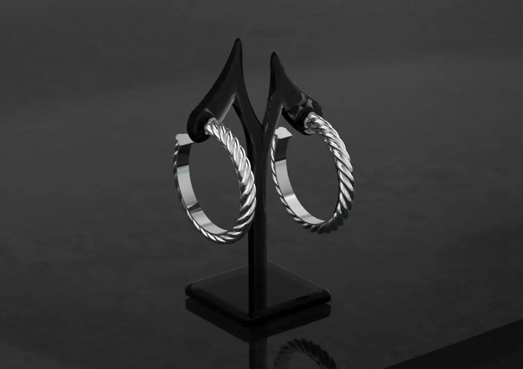 Queen Maria earring 3D print model