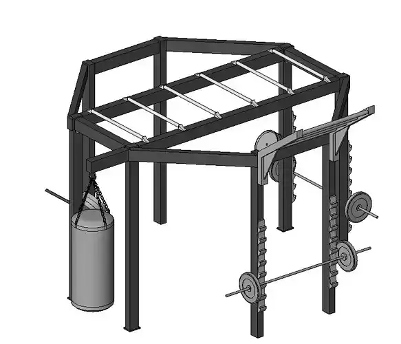 Octagon Revit Family 3D model