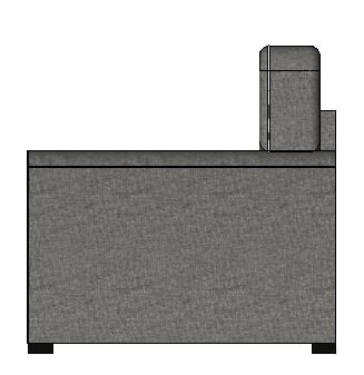 Realistic Sofa Revit Family 3D model_3