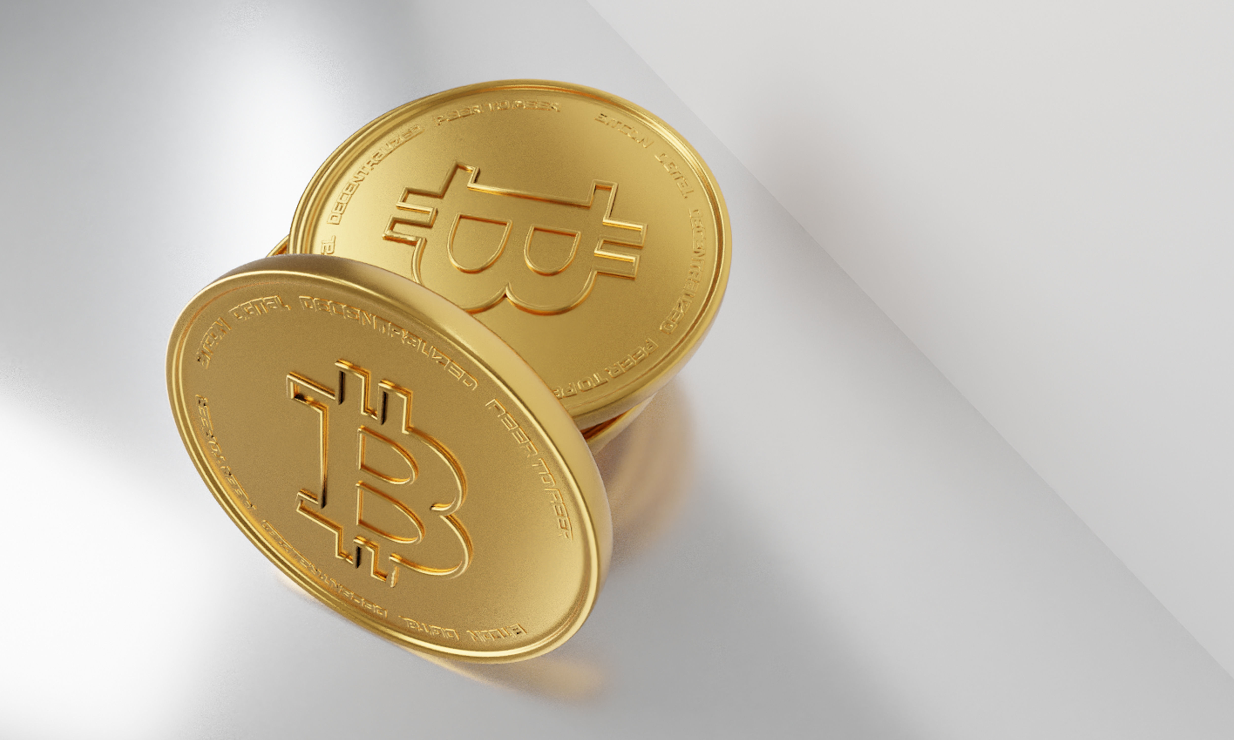 New Bitcoin Gold Coin 3D model 3D model_1