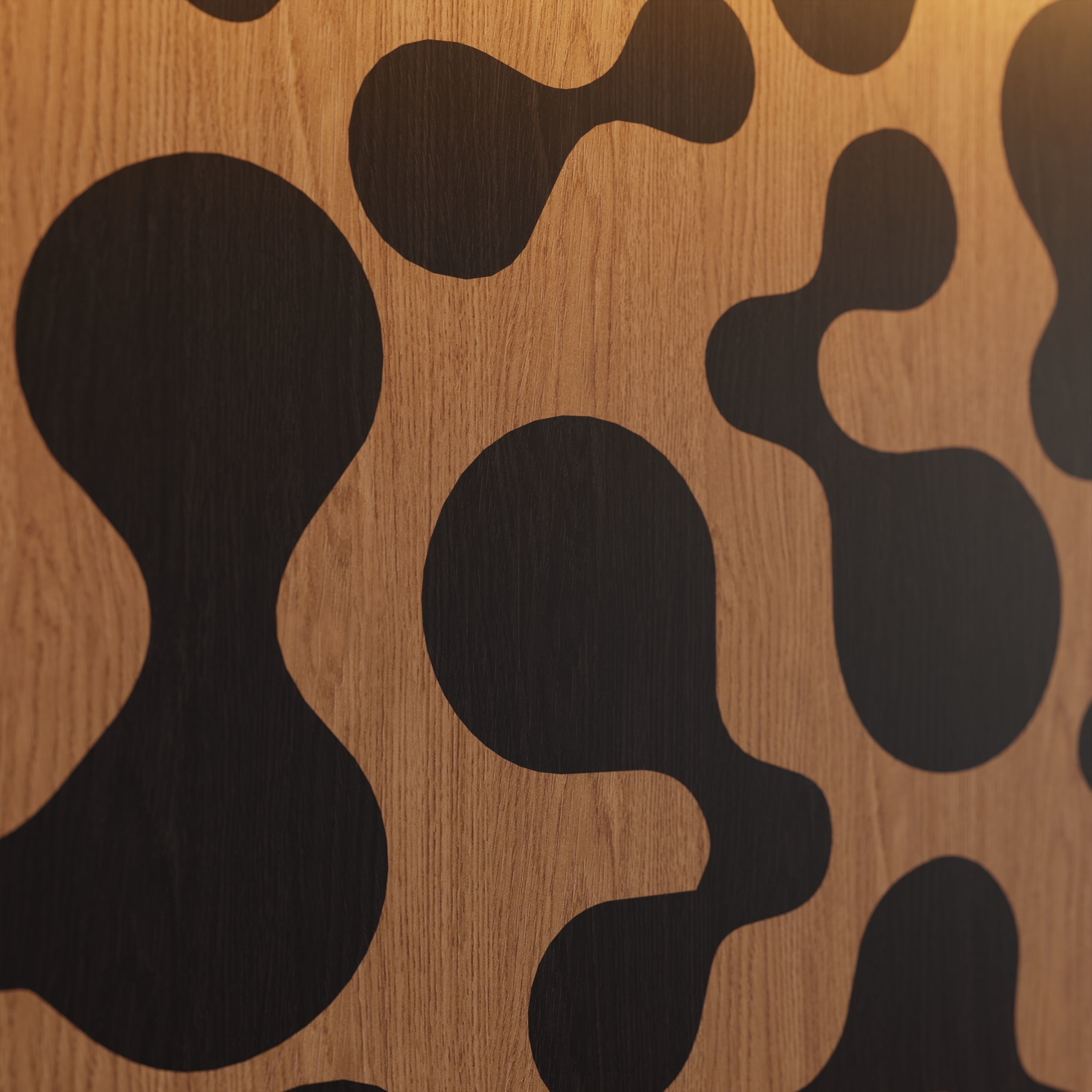 Decorative Wooden Wall Model 14 Low-poly 3D model_10