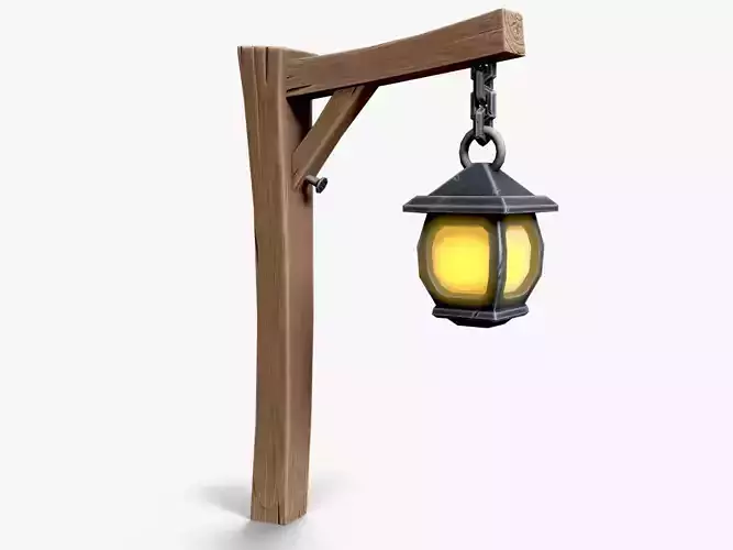 Stylized lamp pole