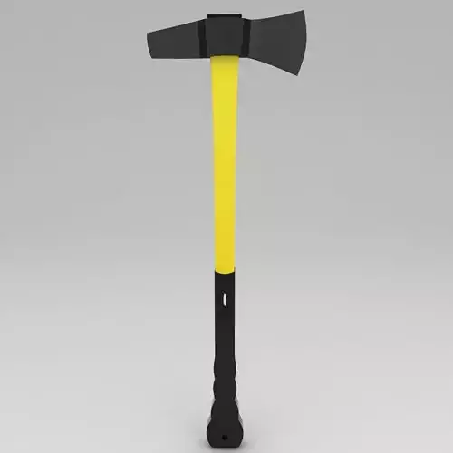 Wood chopping splitting axe 3d model