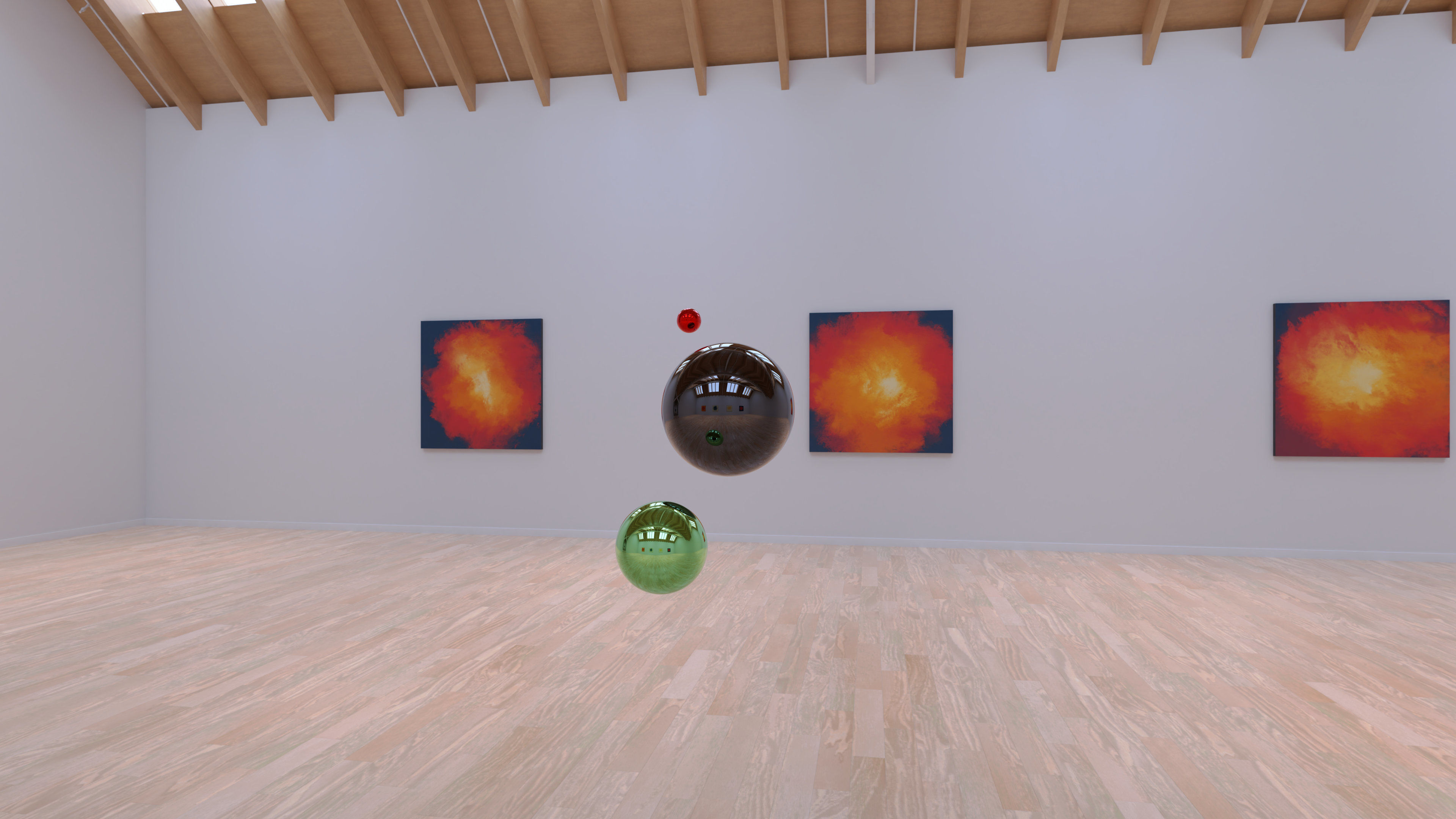 HDRI - Art Museum Gallery Interior 25 - 16384x8192 Texture_15