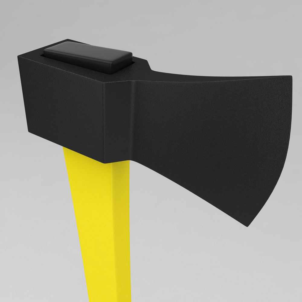 Wood chopping splitting axe 3d model 3D model_2