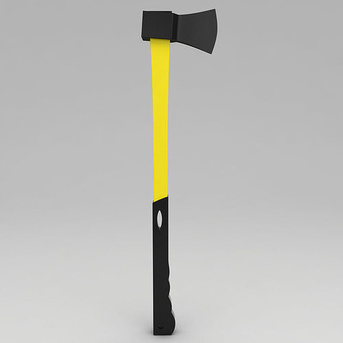 Wood chopping splitting axe 3d model 3D model