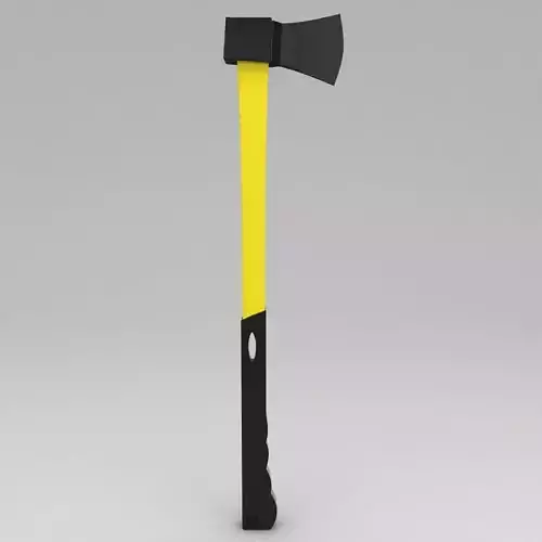 Wood chopping splitting axe 3d model 3D model