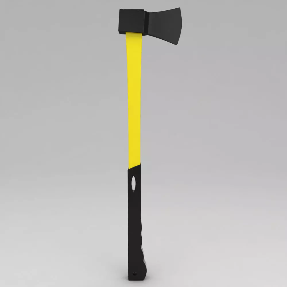 Wood chopping splitting axe 3d model 3D model_0