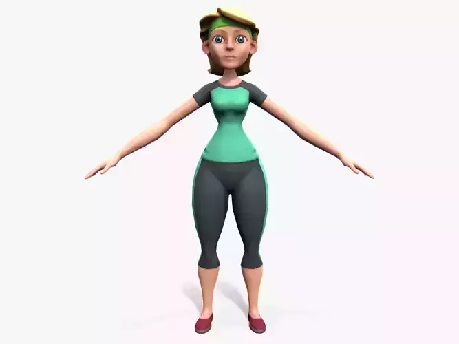 Stylized sports mom