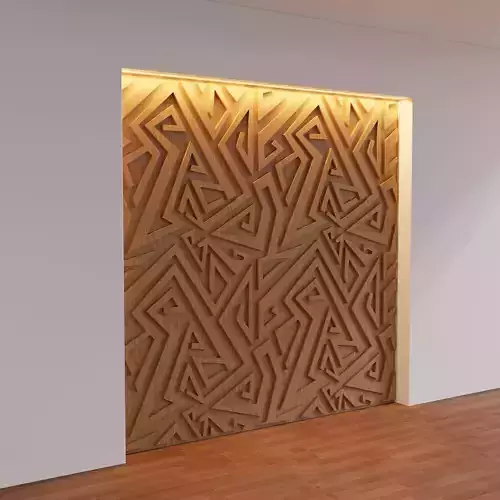 Decorative Wooden Wall Model 19