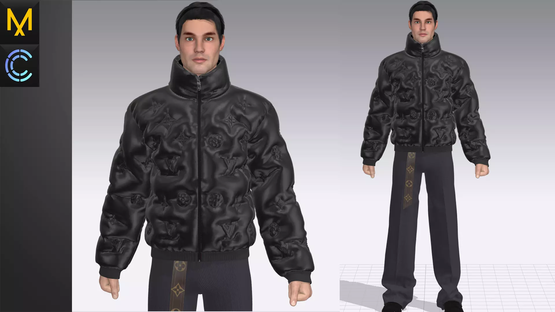 Lv Jacket Male OBJ mtl FBX ZPRJ 3D model_0