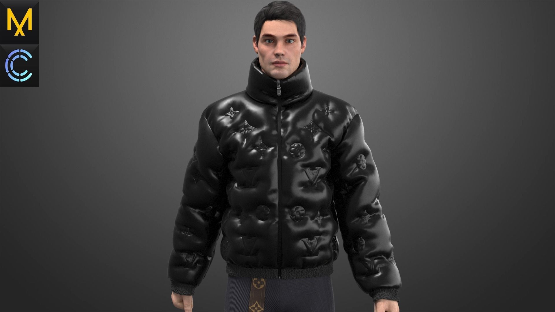 Lv Jacket Male OBJ mtl FBX ZPRJ 3D model_3