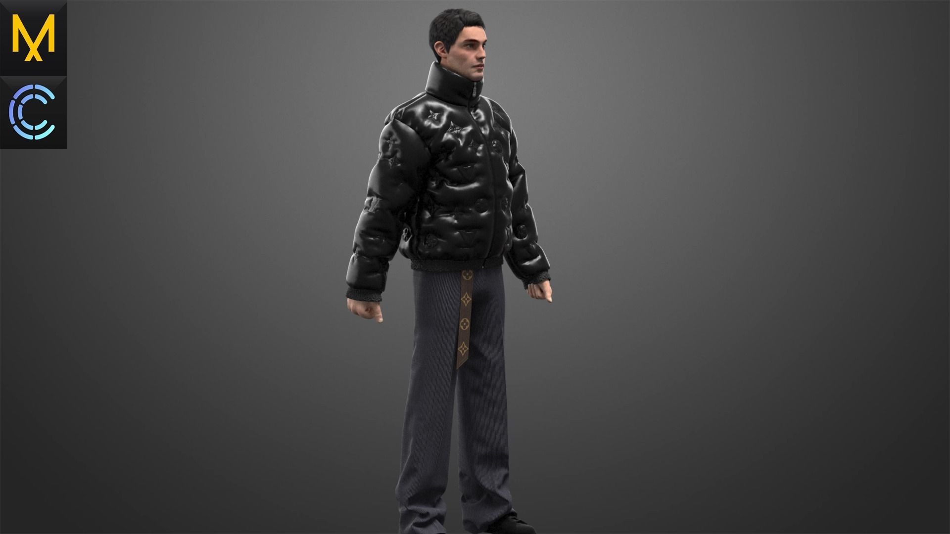 Lv Jacket Male OBJ mtl FBX ZPRJ 3D model_6