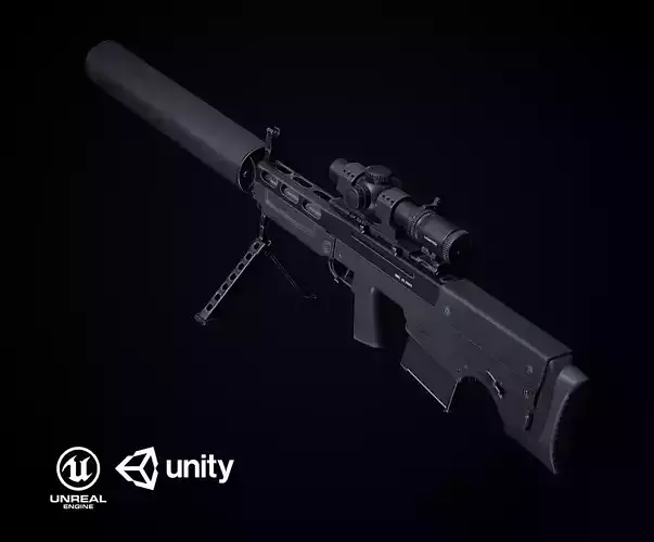 VKS Vykhlop PBR Low-poly 3D model