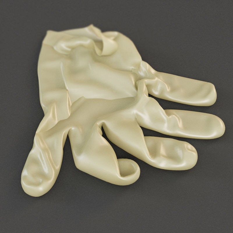 Medical Gloves 3D model_8