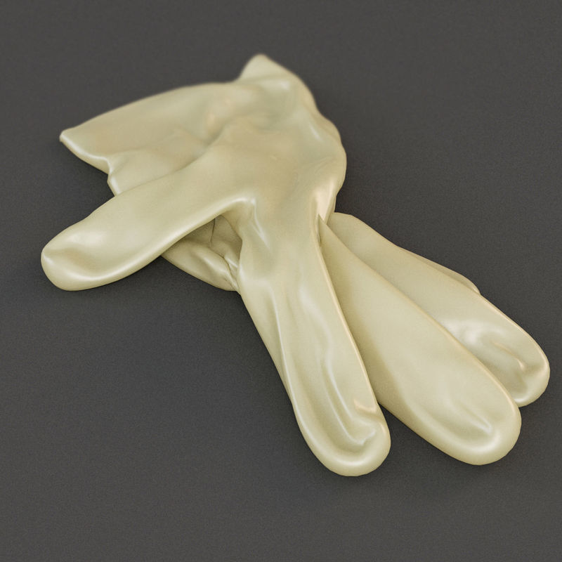 Medical Gloves 3D model_5