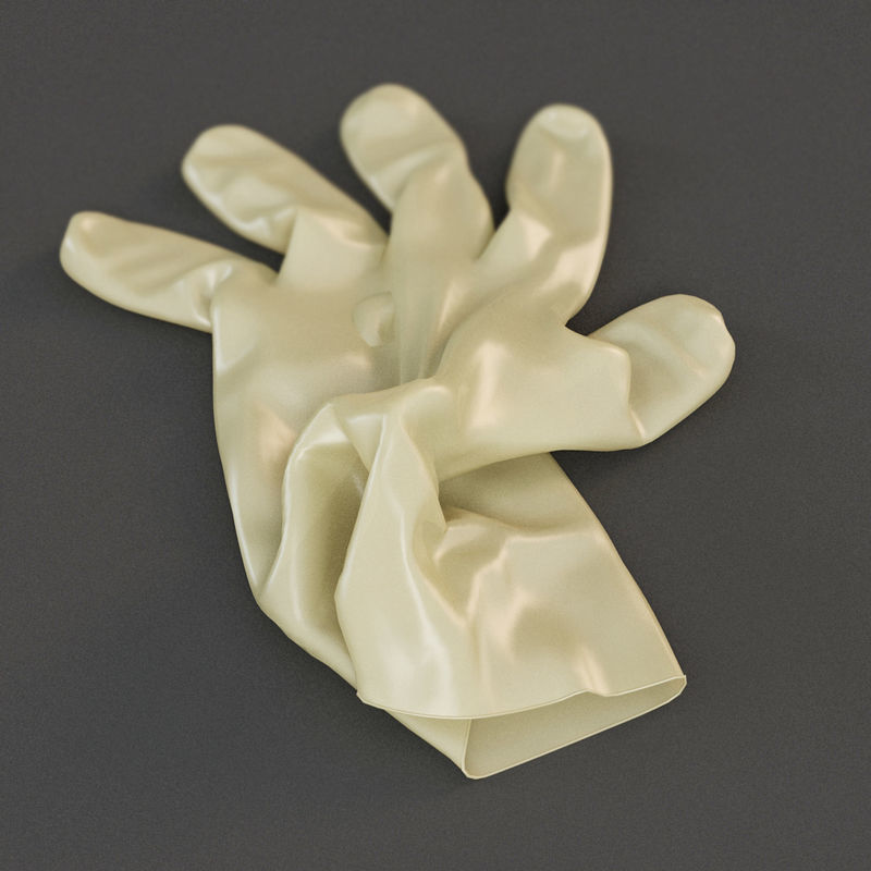 Medical Gloves 3D model_7