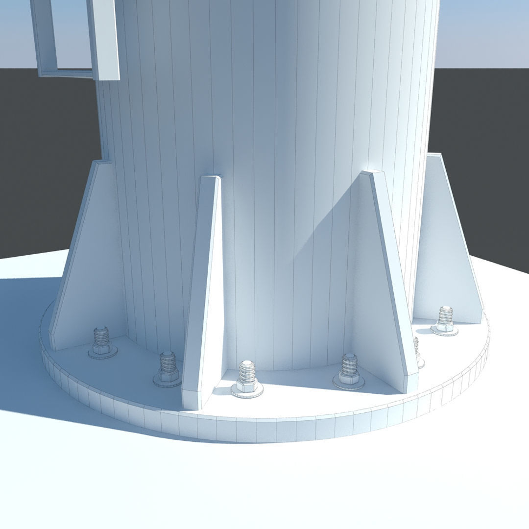 Billboard 1 empty on pole 3D model_17