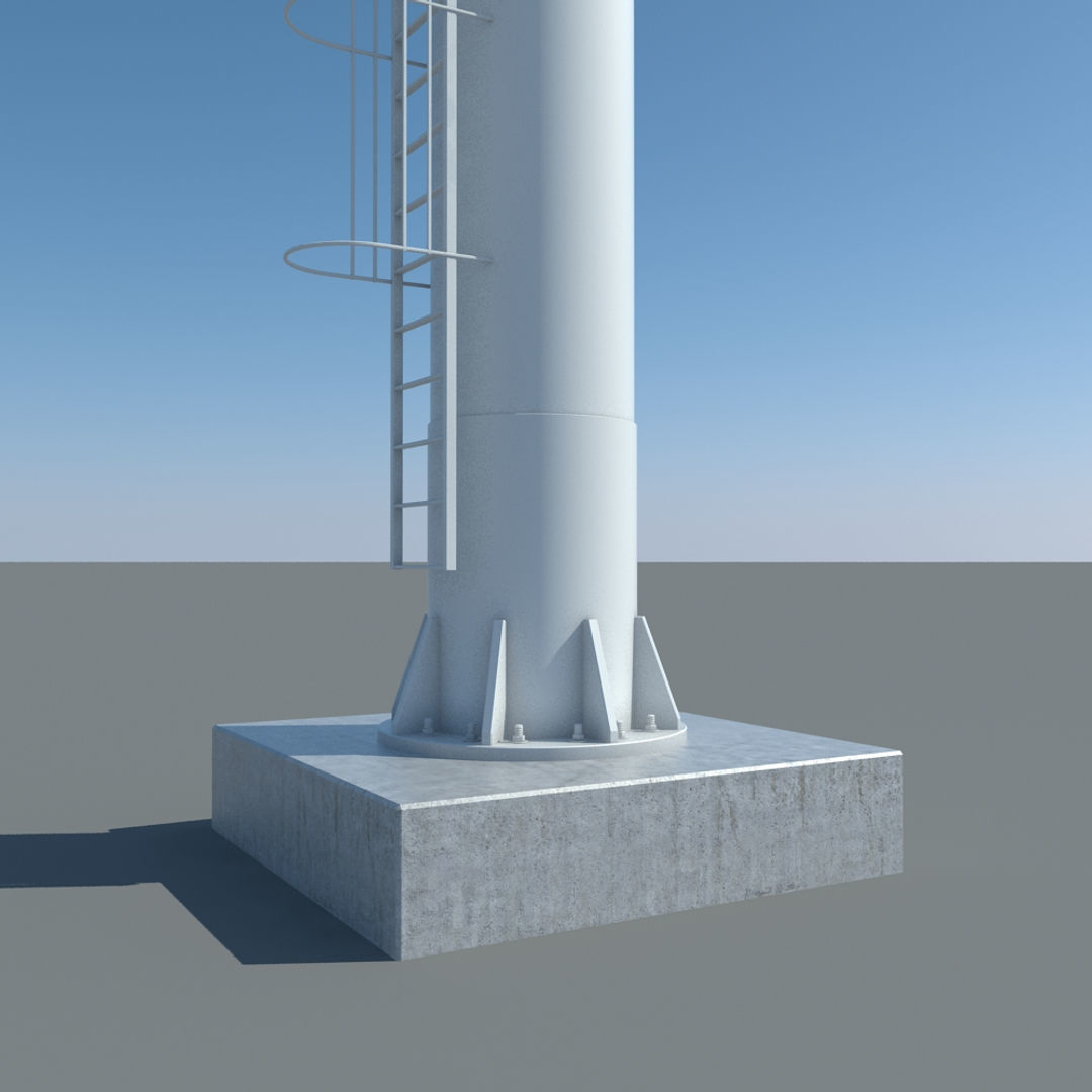 Billboard 1 empty on pole 3D model_15