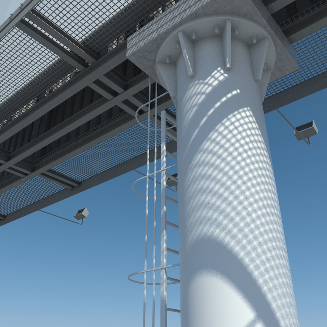 Billboard 1 empty on pole 3D model_19