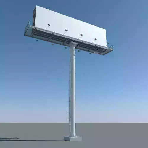 Billboard 1 empty on pole