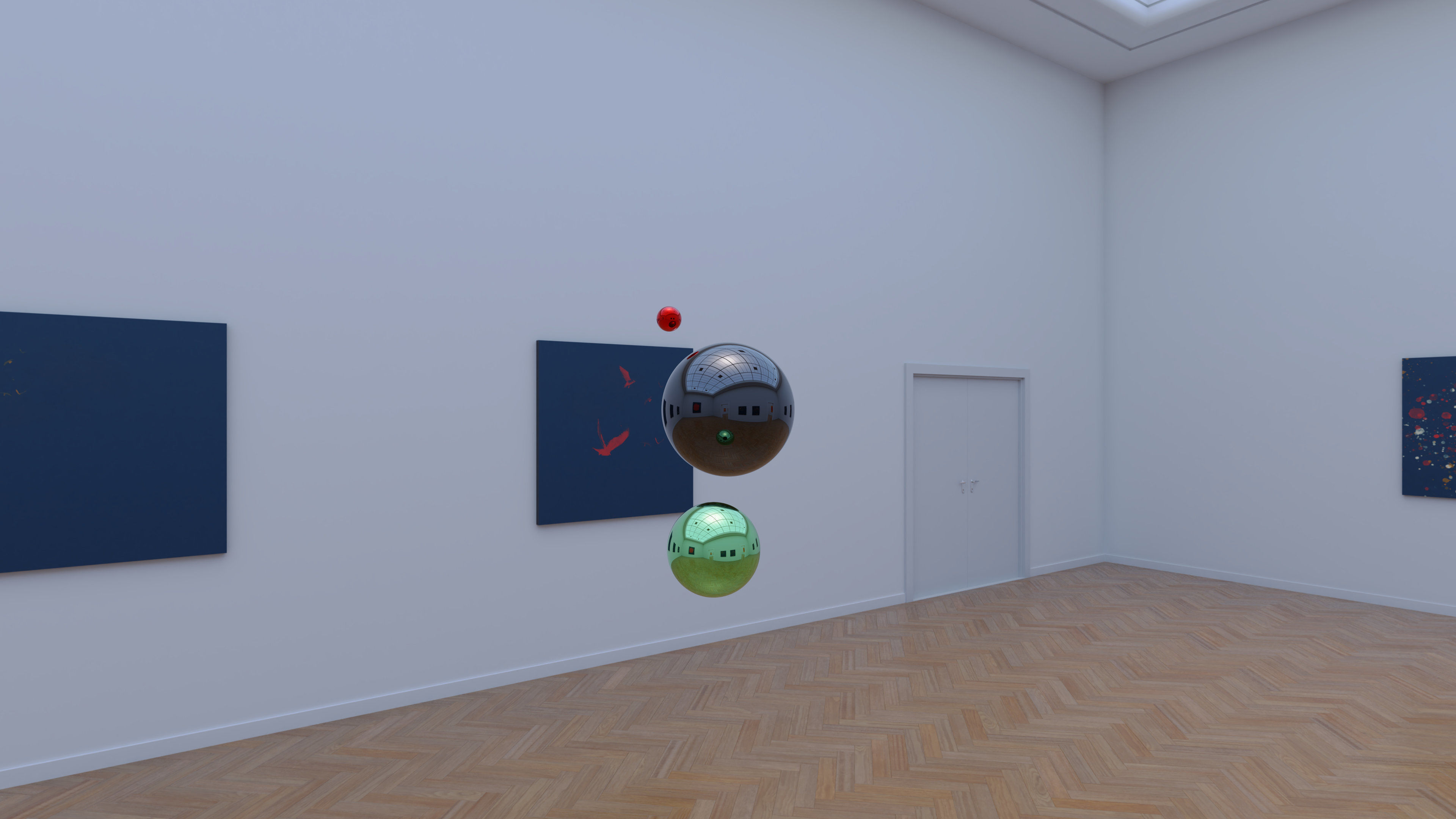 HDRI - Art Museum Gallery Interior 26 - 16384x8192 Texture_14