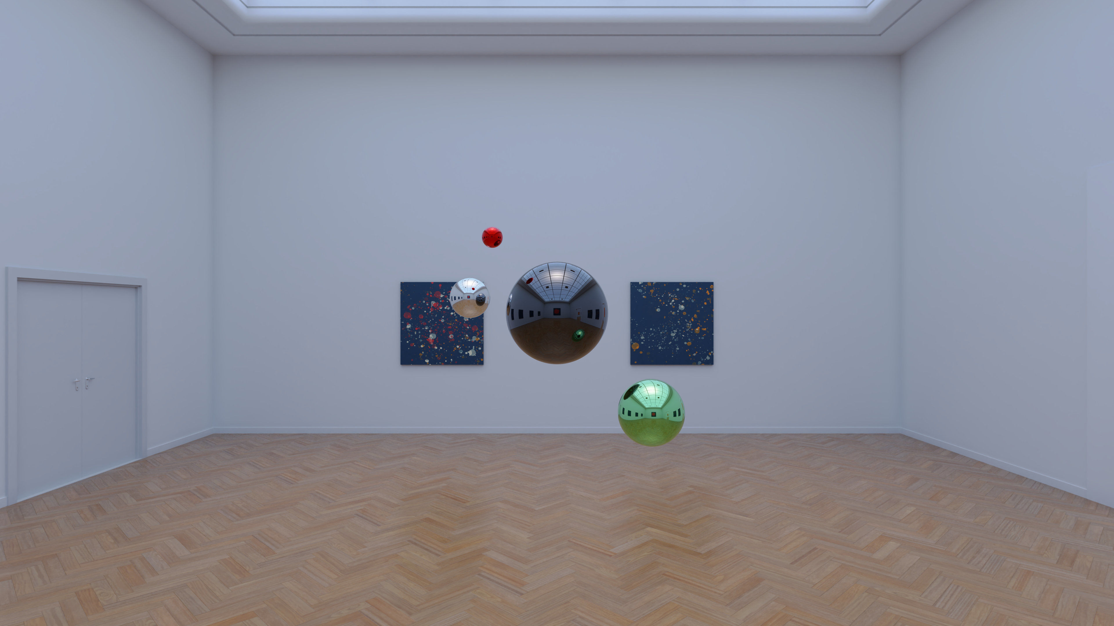 HDRI - Art Museum Gallery Interior 26 - 16384x8192 Texture_11