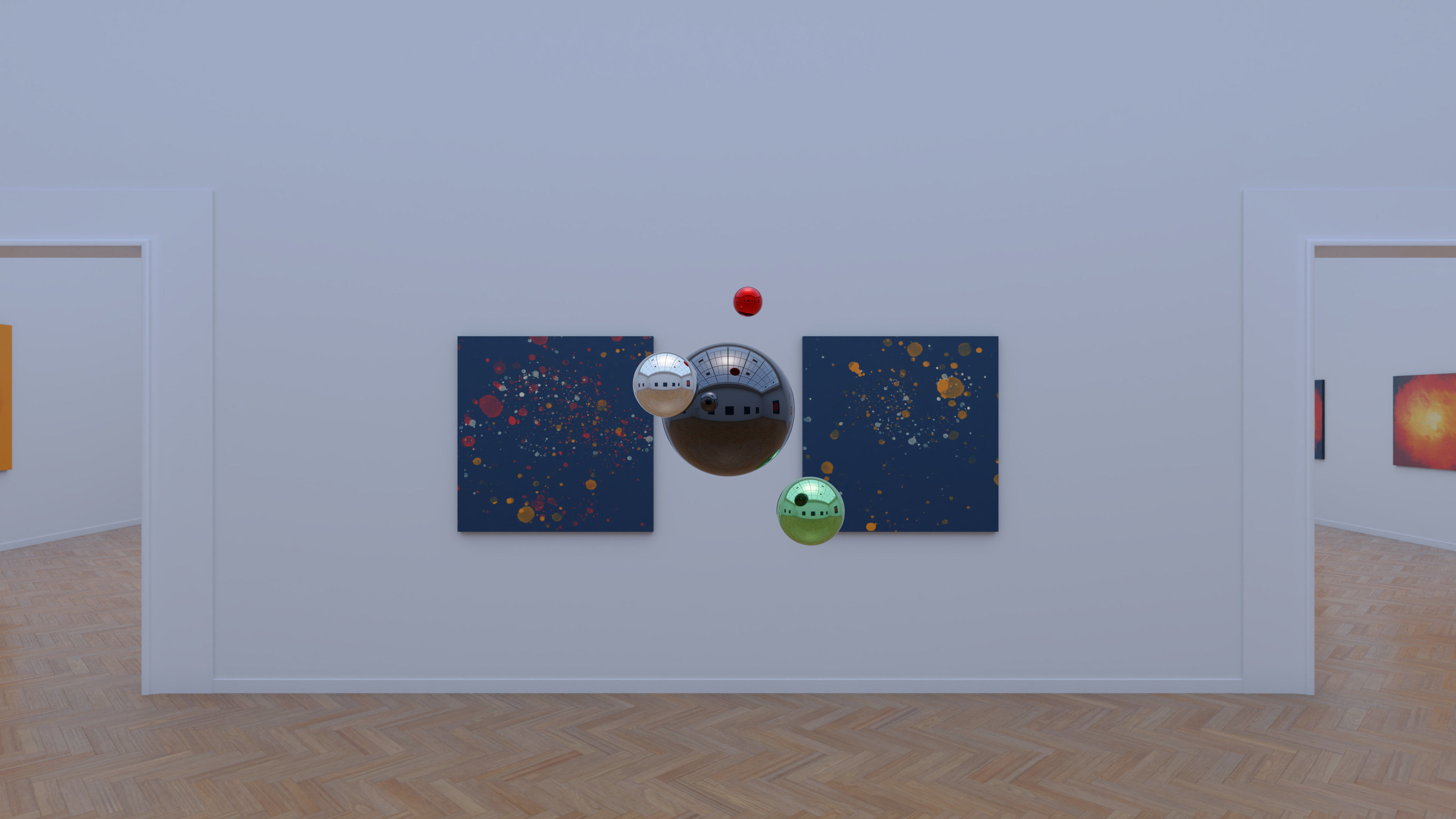 HDRI - Art Museum Gallery Interior 26 - 16384x8192 Texture_6