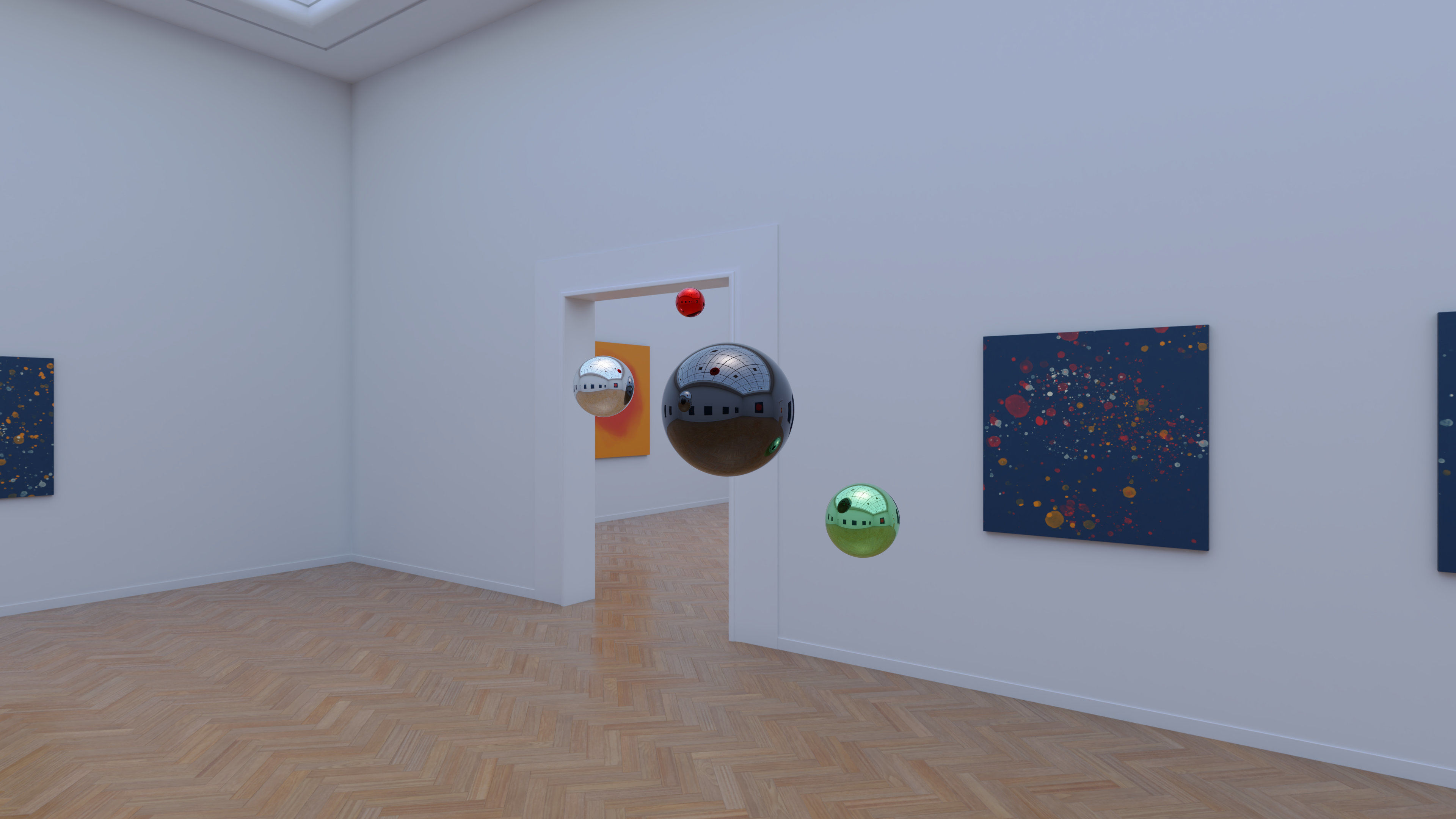 HDRI - Art Museum Gallery Interior 26 - 16384x8192 Texture_8