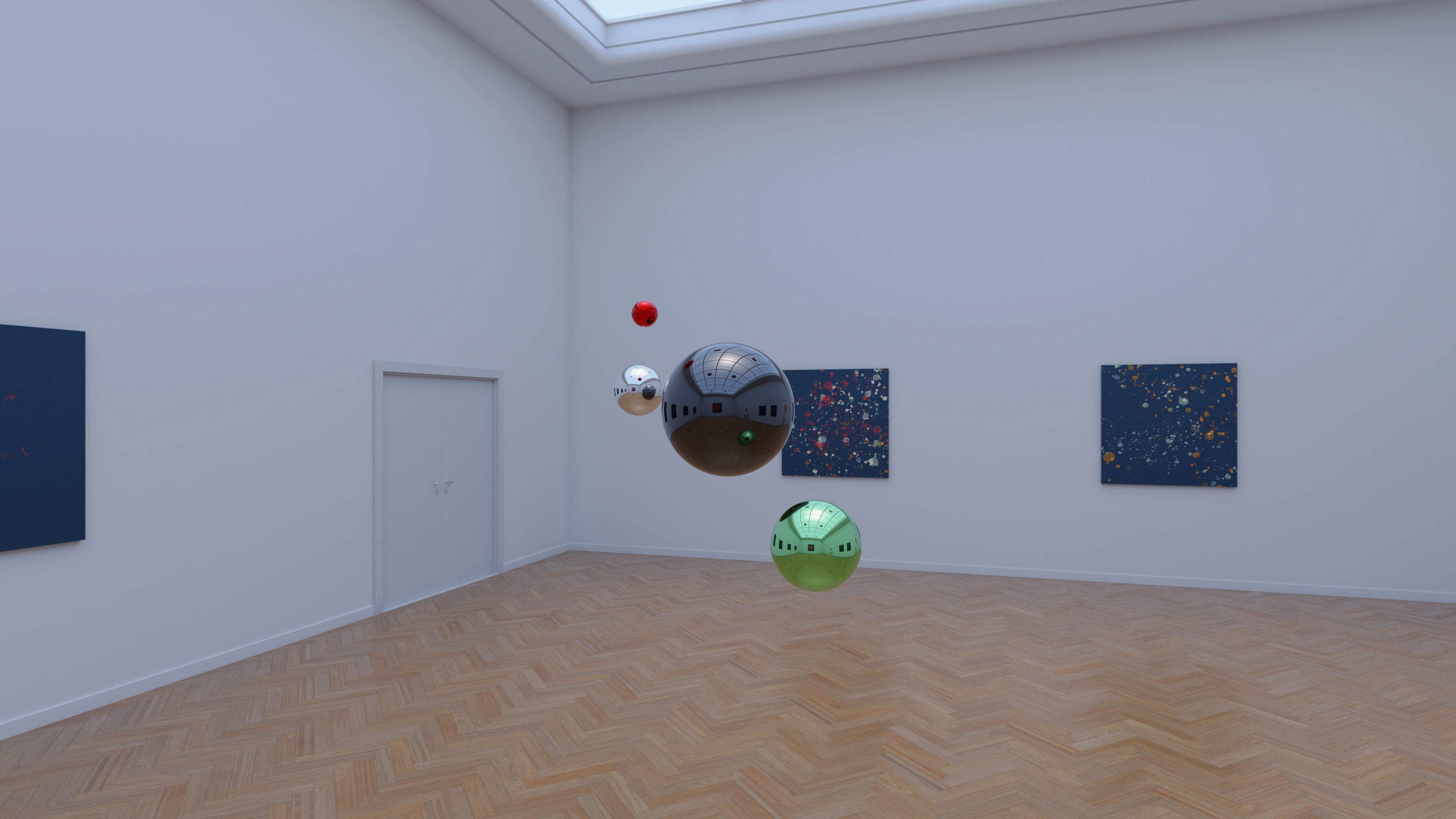 HDRI - Art Museum Gallery Interior 26 - 16384x8192 Texture_12