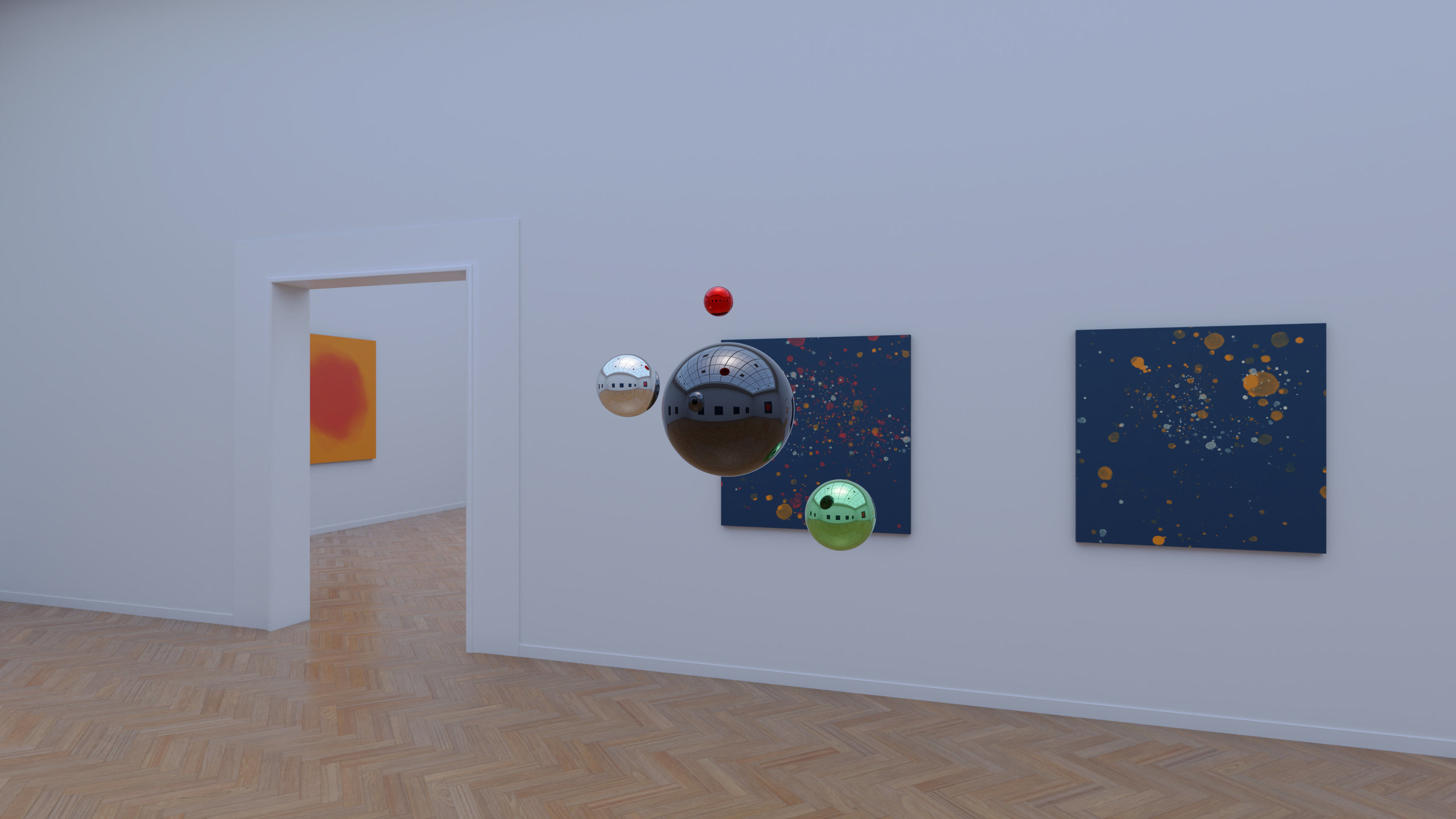 HDRI - Art Museum Gallery Interior 26 - 16384x8192 Texture_7