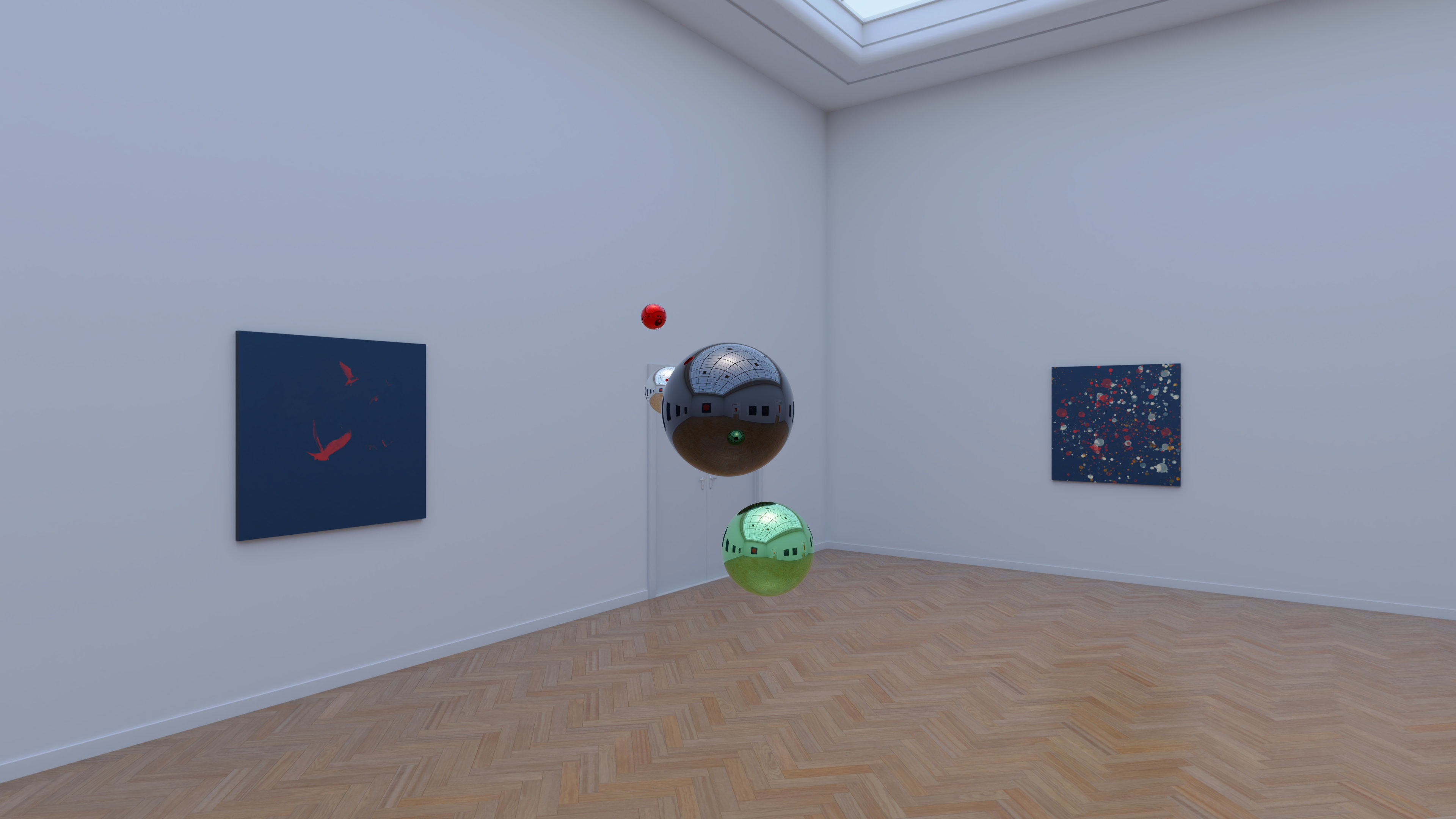 HDRI - Art Museum Gallery Interior 26 - 16384x8192 Texture_13