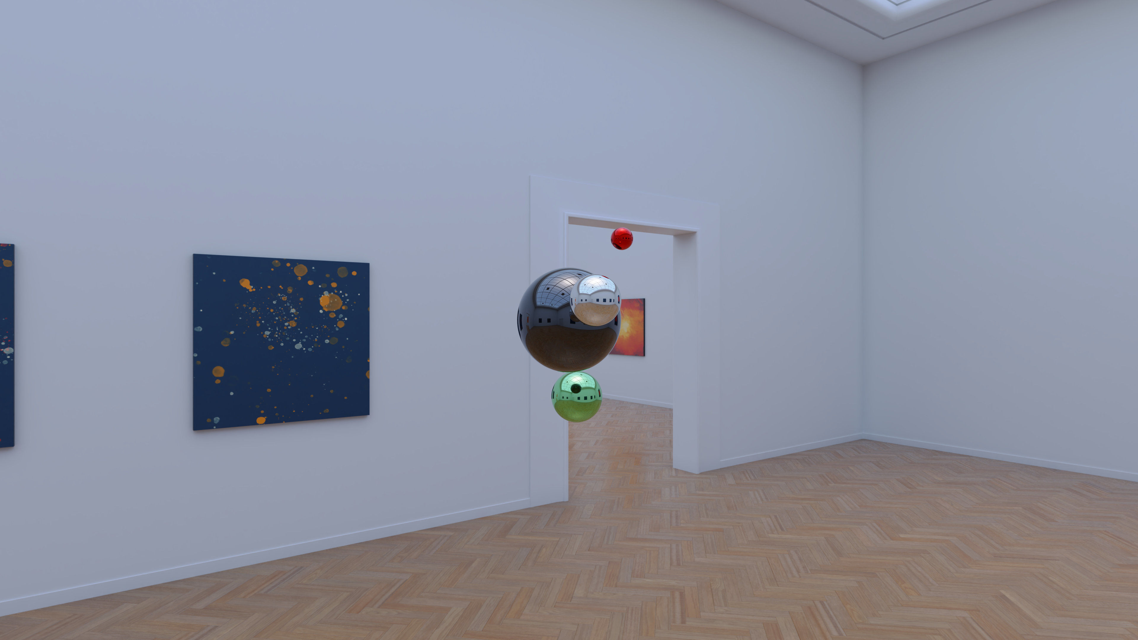 HDRI - Art Museum Gallery Interior 26 - 16384x8192 Texture_4