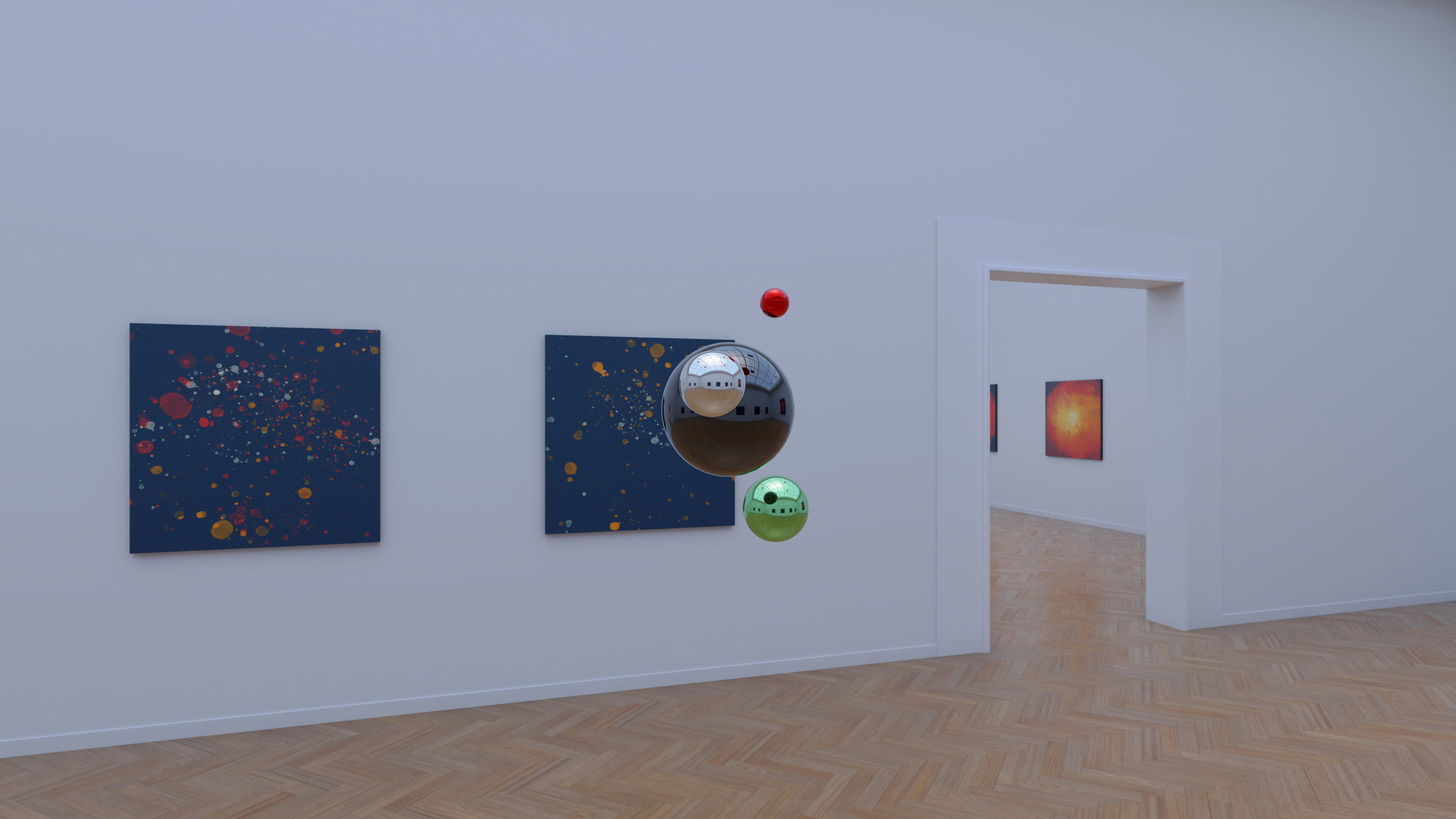 HDRI - Art Museum Gallery Interior 26 - 16384x8192 Texture_5