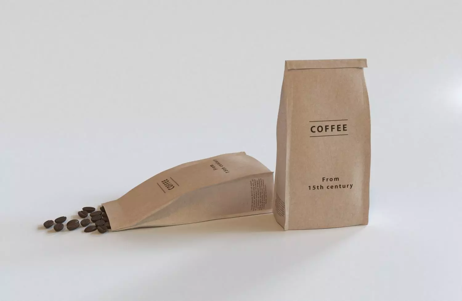 Coffee bag 3D model_0