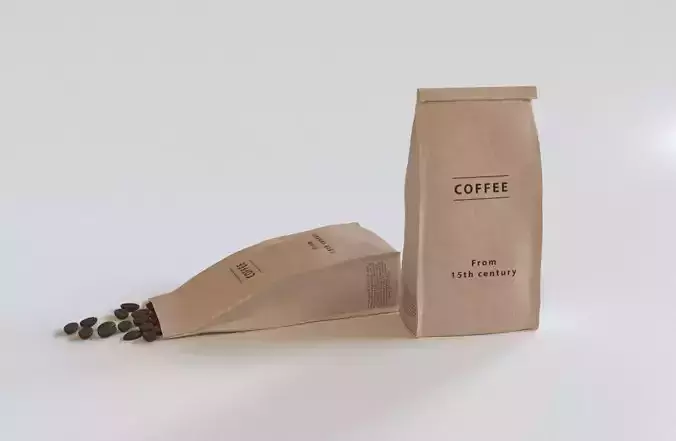 Coffee bag 3D model