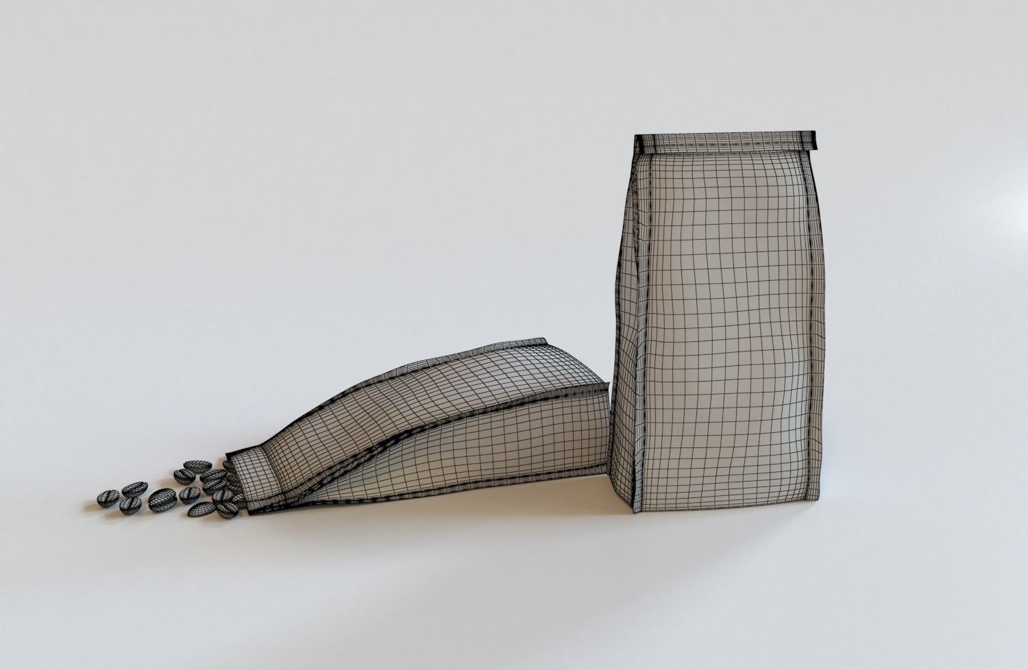 Coffee bag 3D model_4